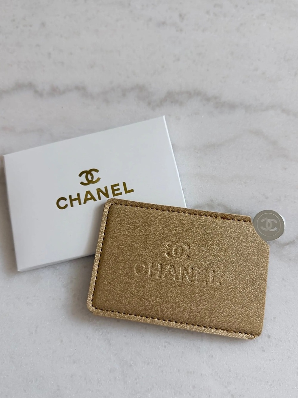 Chanel Cardholder Mirror(Gold) NIB